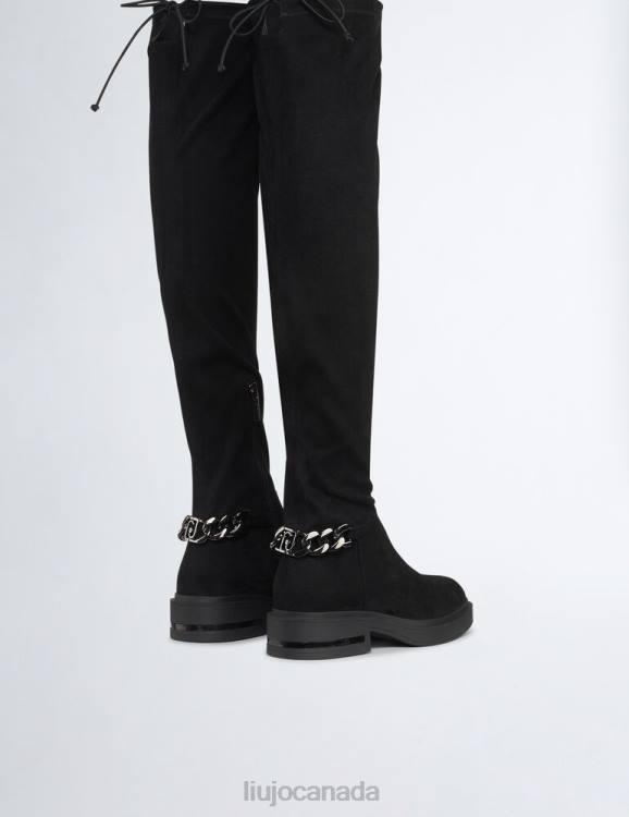Shoes Liu Jo High Thigh-High Boots With Chain Women F6061766