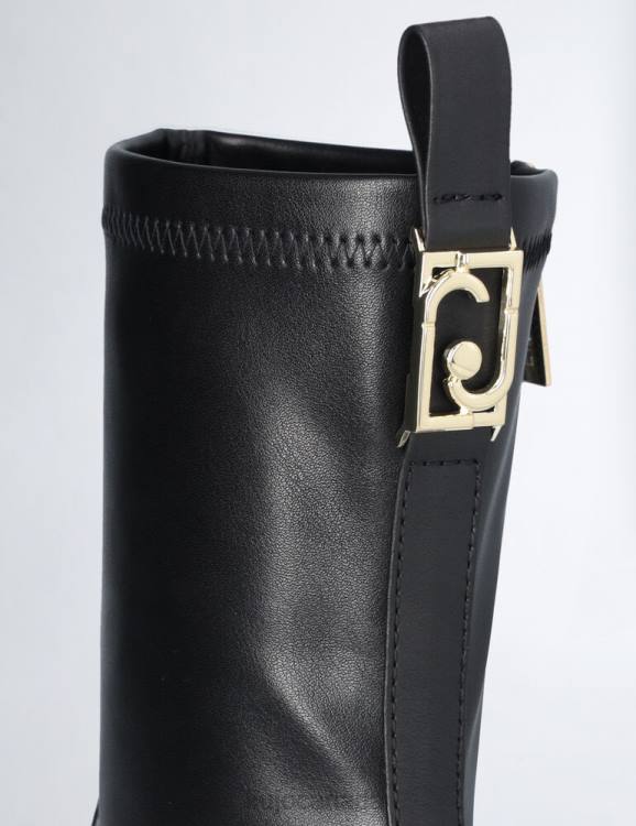 Shoes Liu Jo Leather Ankle Boots With Logo Women F6061743