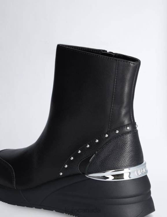 Shoes Liu Jo Leather Ankle Boots With Studs Women F6061773