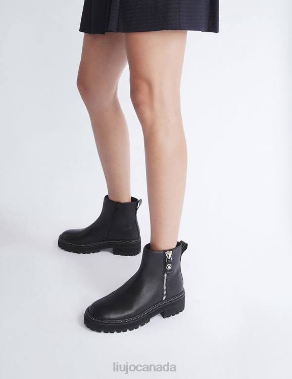 Shoes Liu Jo Leather Ankle Boots With Zip Women F6061719