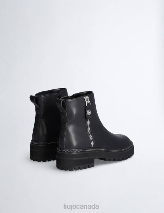 Shoes Liu Jo Leather Ankle Boots With Zip Women F6061719