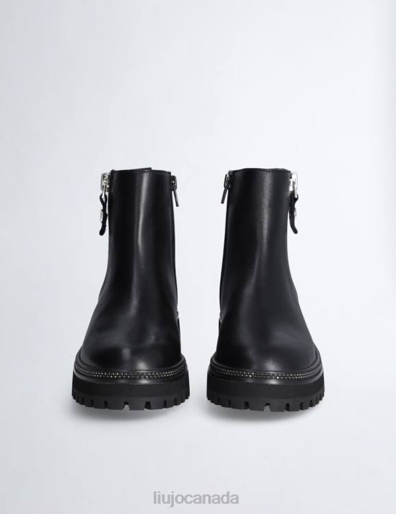 Shoes Liu Jo Leather Ankle Boots With Zip Women F6061719
