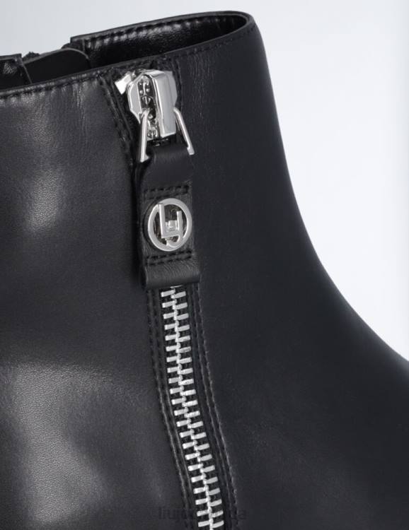 Shoes Liu Jo Leather Ankle Boots With Zip Women F6061719