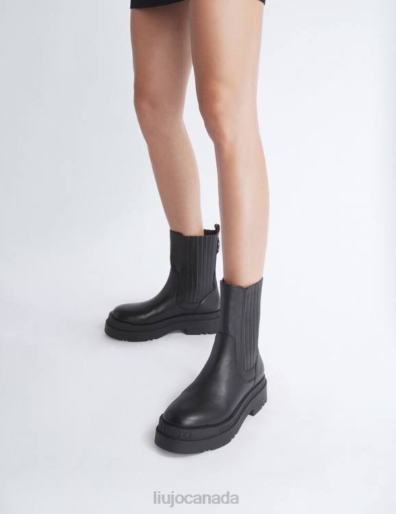 Shoes Liu Jo Leather Beatles Ankle Boots Women F6061748