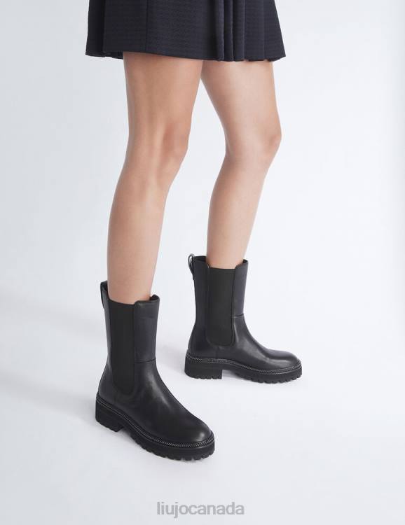 Shoes Liu Jo Leather Beatles Boots Women F6061742
