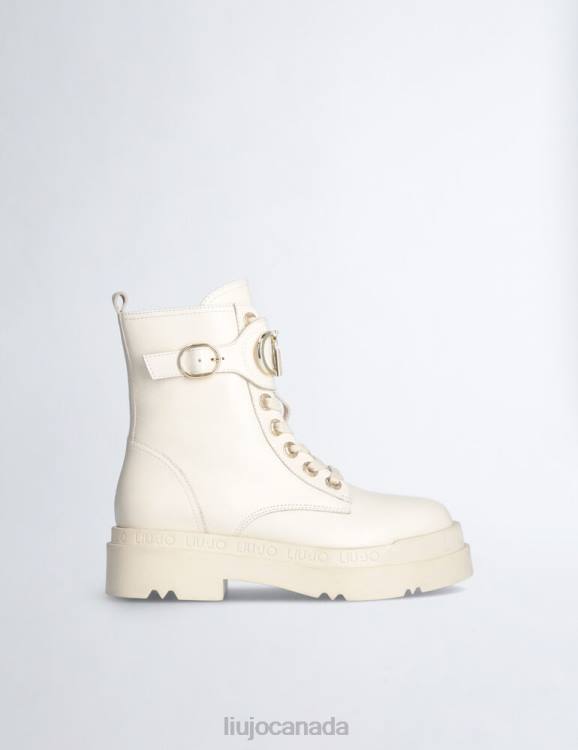Shoes Liu Jo Leather Platform Combat Boots Women F6061757
