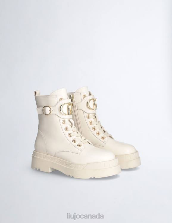 Shoes Liu Jo Leather Platform Combat Boots Women F6061757