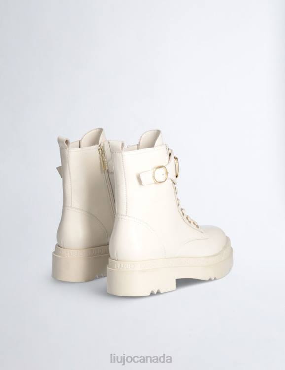 Shoes Liu Jo Leather Platform Combat Boots Women F6061757