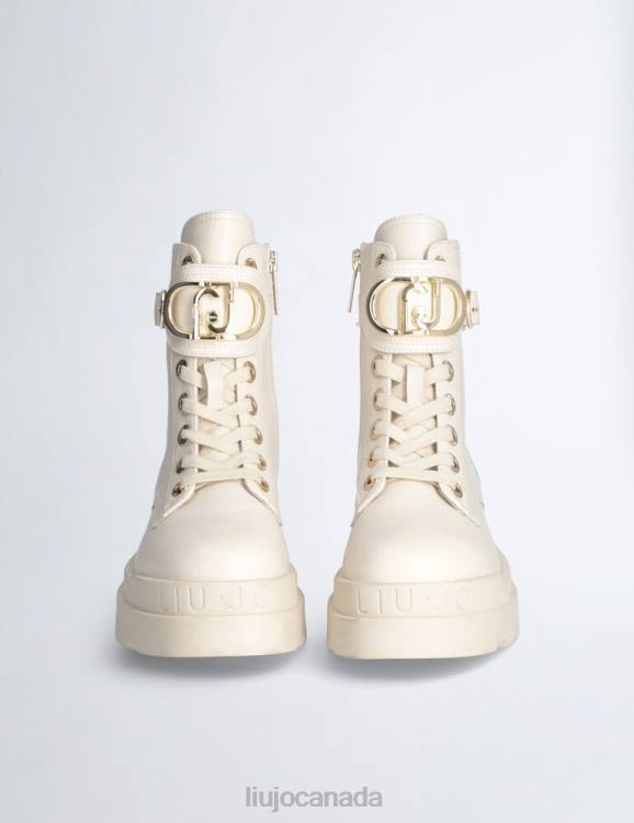 Shoes Liu Jo Leather Platform Combat Boots Women F6061757