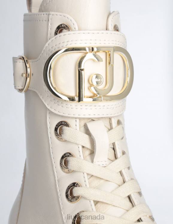 Shoes Liu Jo Leather Platform Combat Boots Women F6061757