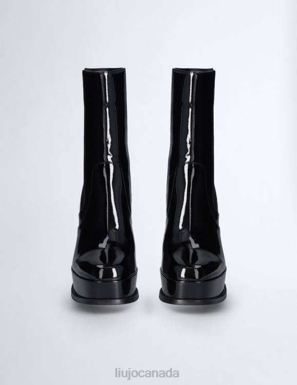 Shoes Liu Jo Patent Ankle Boots With Platform Women F6061997