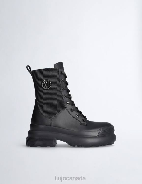 Shoes Liu Jo Platform Combat Boots With Pleats Women F6061740
