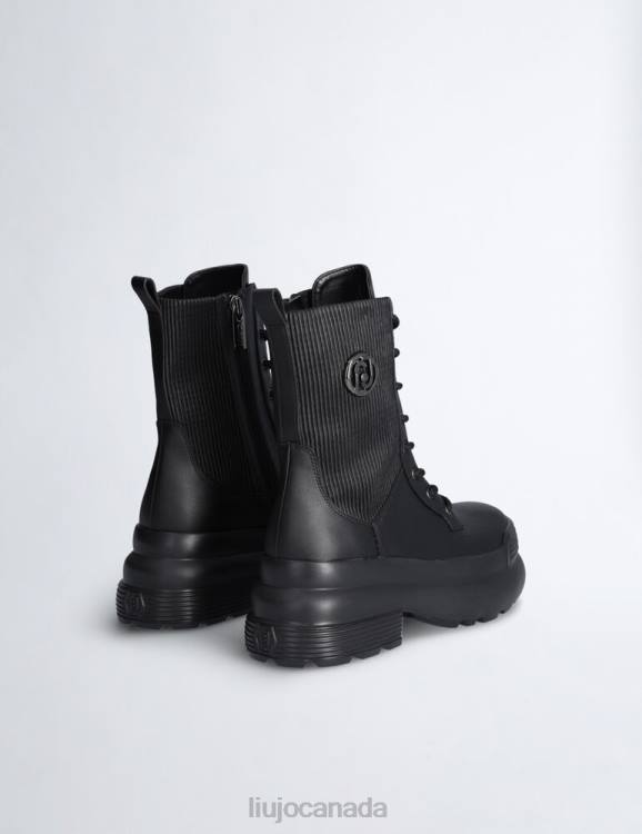 Shoes Liu Jo Platform Combat Boots With Pleats Women F6061740