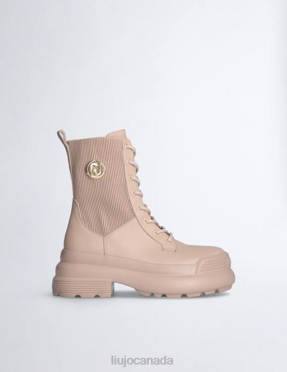 Shoes Liu Jo Platform Combat Boots With Pleats Women F6061750