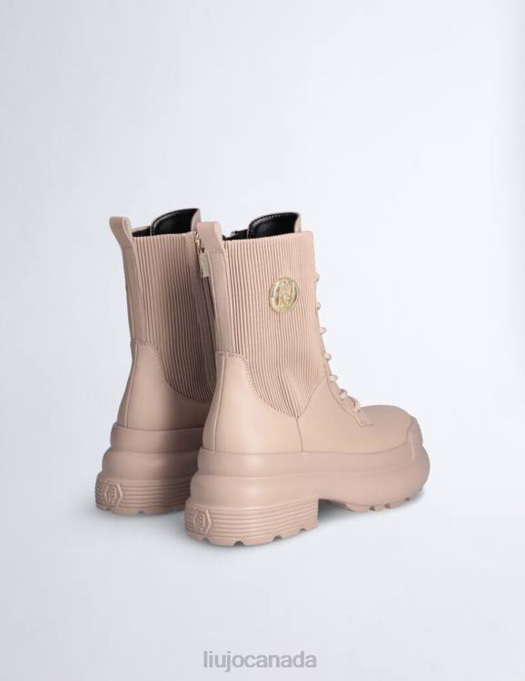 Shoes Liu Jo Platform Combat Boots With Pleats Women F6061750