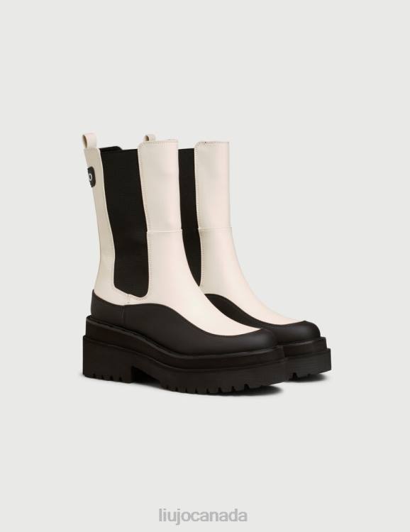 Shoes Liu Jo Two-Tone Beatles Ankle Boots Women F6062797
