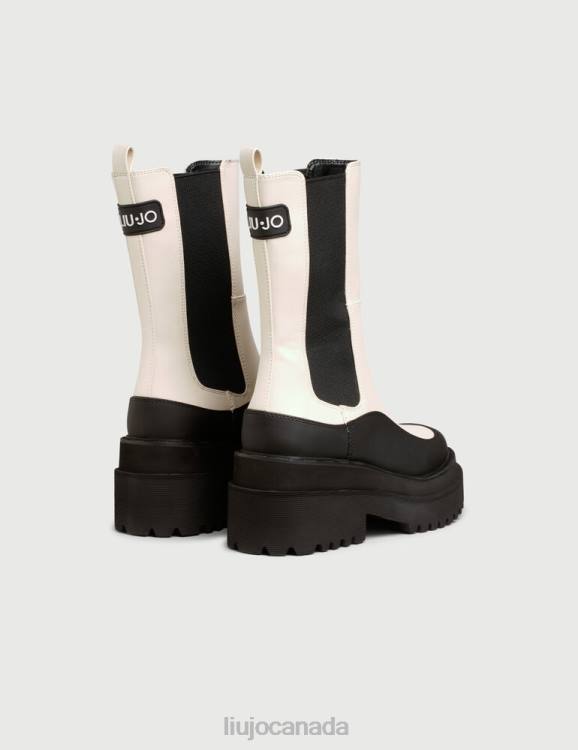 Shoes Liu Jo Two-Tone Beatles Ankle Boots Women F6062797