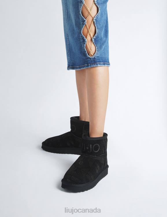 Shoes Liu Jo Warm Ankle Boots With Maxi Logo Women F6061826