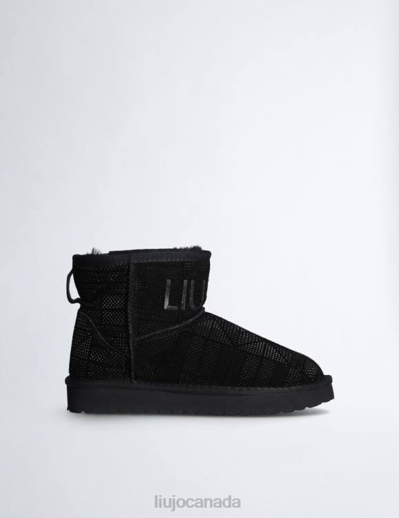 Shoes Liu Jo Warm Ankle Boots With Maxi Logo Women F6061826