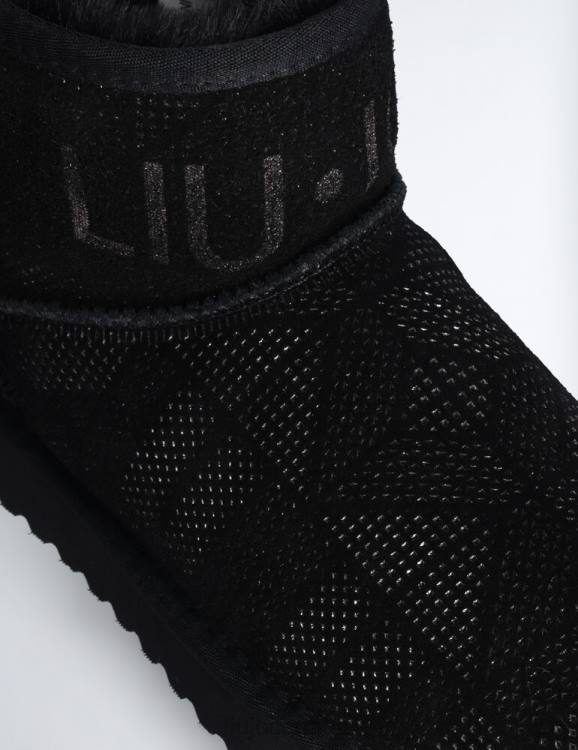 Shoes Liu Jo Warm Ankle Boots With Maxi Logo Women F6061826