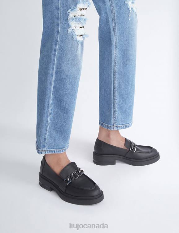 Shoes Liu Jo Logo Chain Loafers Women F6061722