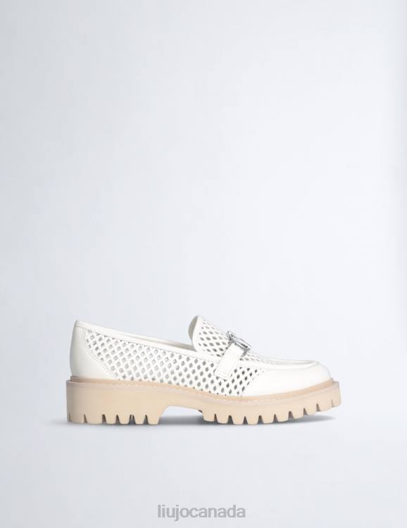 Shoes Liu Jo Openwork Leather Loafer Women F6061867