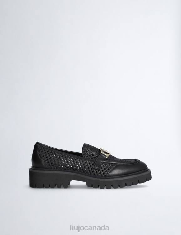 Shoes Liu Jo Openwork Leather Loafer Women F6061908