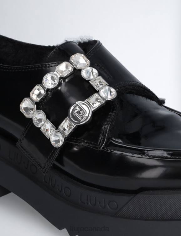 Shoes Liu Jo Platform Loafers With Jewel Buckle Women F6061723
