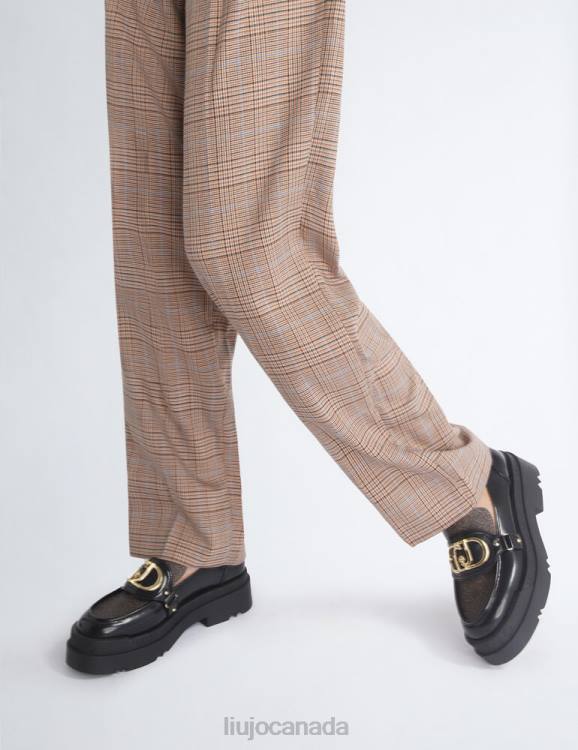 Shoes Liu Jo Platform Loafers With Monogram Print Women F6061728