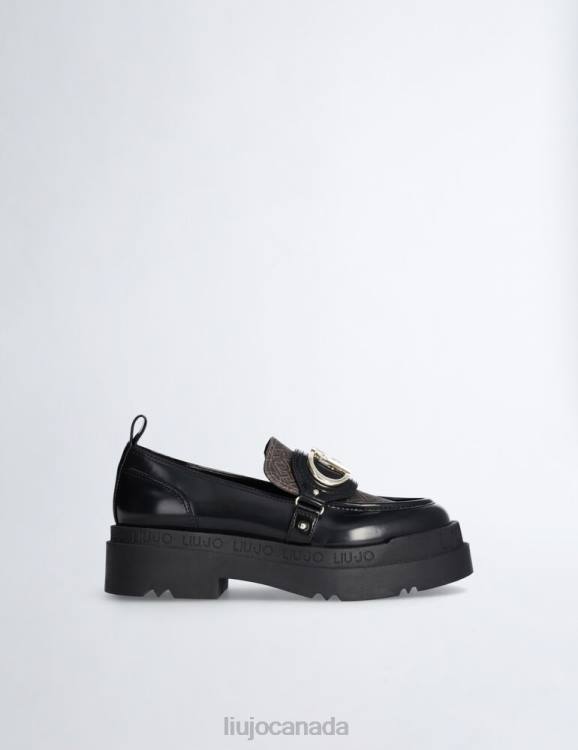 Shoes Liu Jo Platform Loafers With Monogram Print Women F6061728
