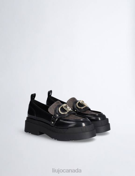 Shoes Liu Jo Platform Loafers With Monogram Print Women F6061728