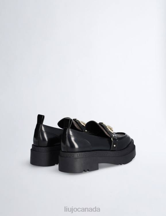 Shoes Liu Jo Platform Loafers With Monogram Print Women F6061728