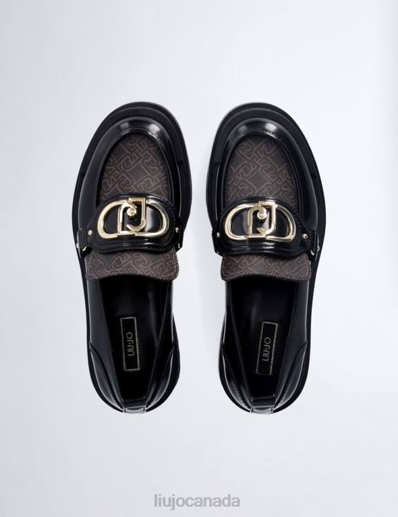 Shoes Liu Jo Platform Loafers With Monogram Print Women F6061728