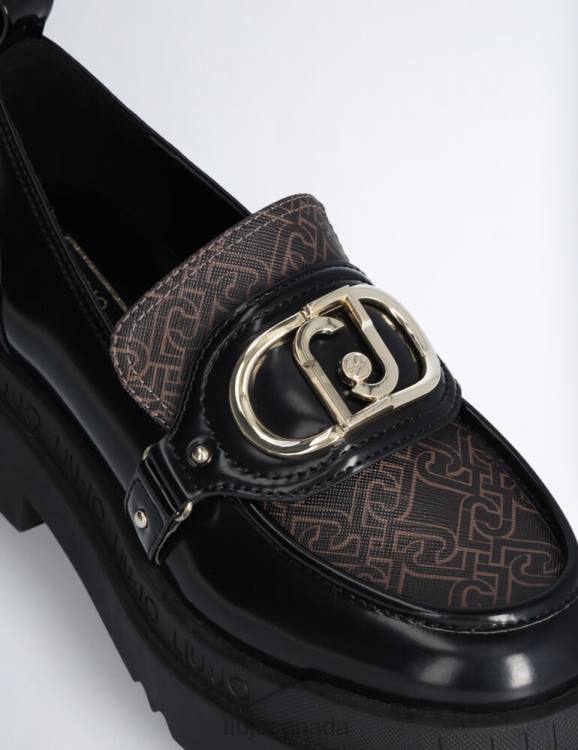 Shoes Liu Jo Platform Loafers With Monogram Print Women F6061728