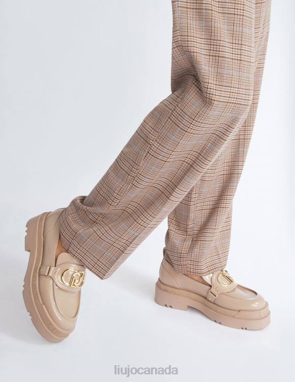 Shoes Liu Jo Platform Moccasins With Logo Women F6061709