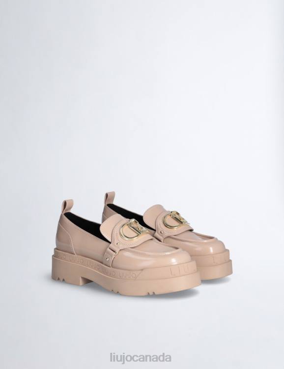 Shoes Liu Jo Platform Moccasins With Logo Women F6061709