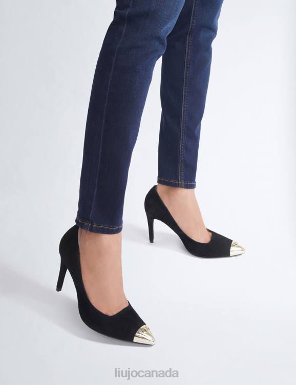 Shoes Liu Jo Black Suede Court Shoes Women F6061791