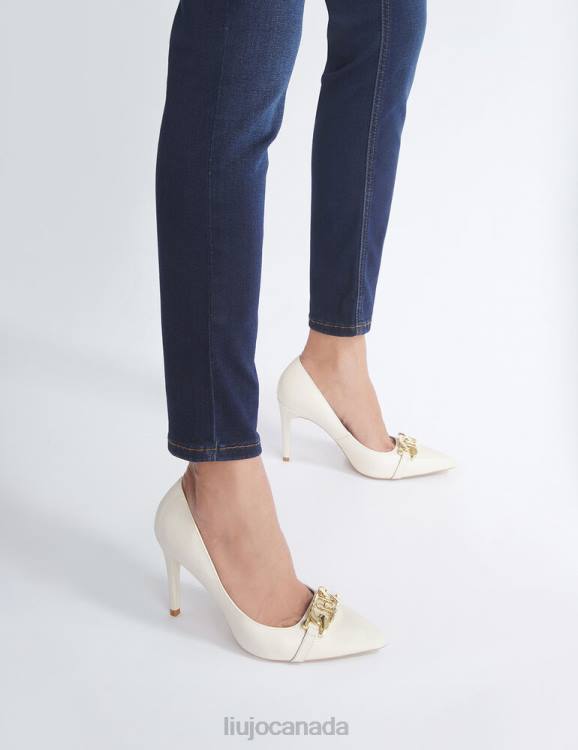 Shoes Liu Jo Leather Court Shoes With Chain Women F6061713