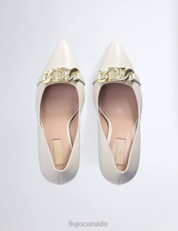 Shoes Liu Jo Leather Court Shoes With Chain Women F6061713