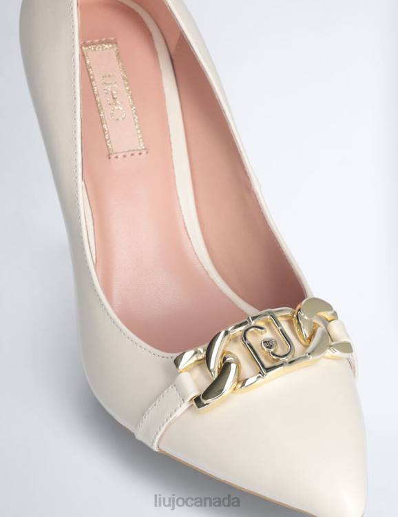 Shoes Liu Jo Leather Court Shoes With Chain Women F6061713