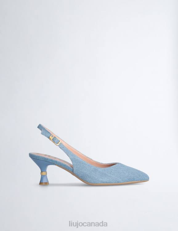 Shoes Liu Jo Low Heel Slingback In Denim Women F6061099