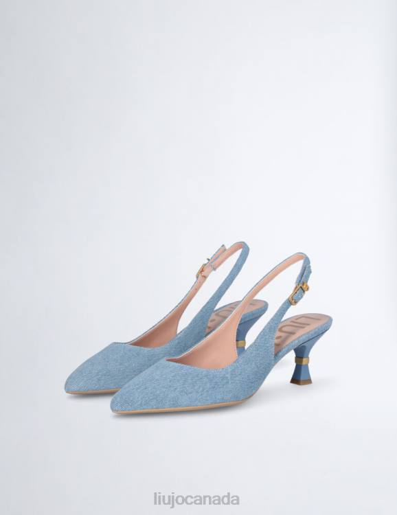 Shoes Liu Jo Low Heel Slingback In Denim Women F6061099