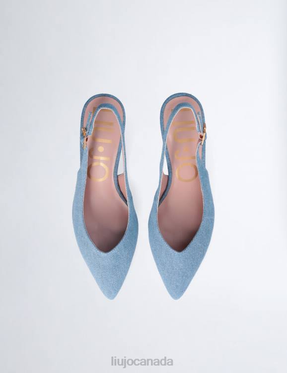 Shoes Liu Jo Low Heel Slingback In Denim Women F6061099