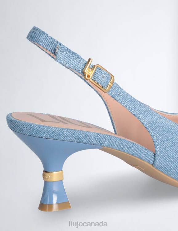 Shoes Liu Jo Low Heel Slingback In Denim Women F6061099