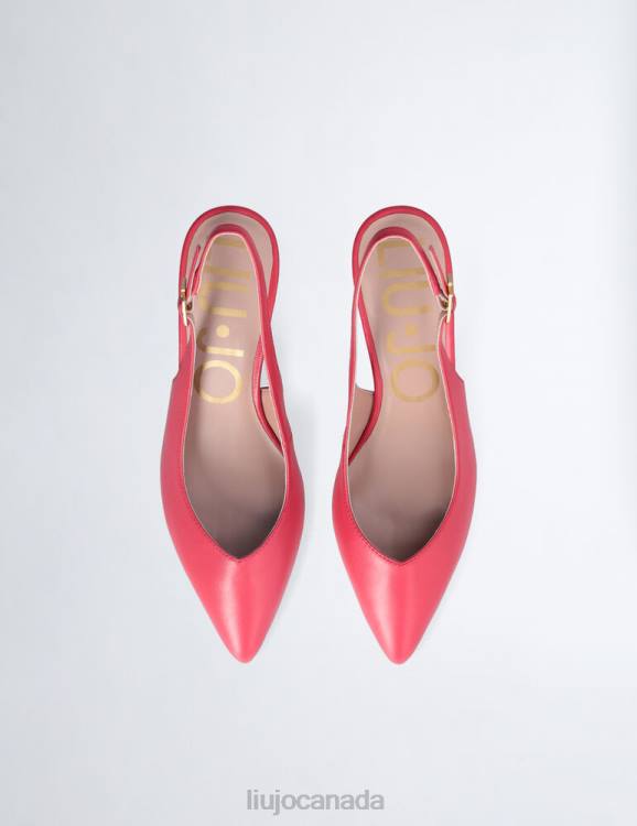 Shoes Liu Jo Low Heel Slingback In Leather Women F6061063