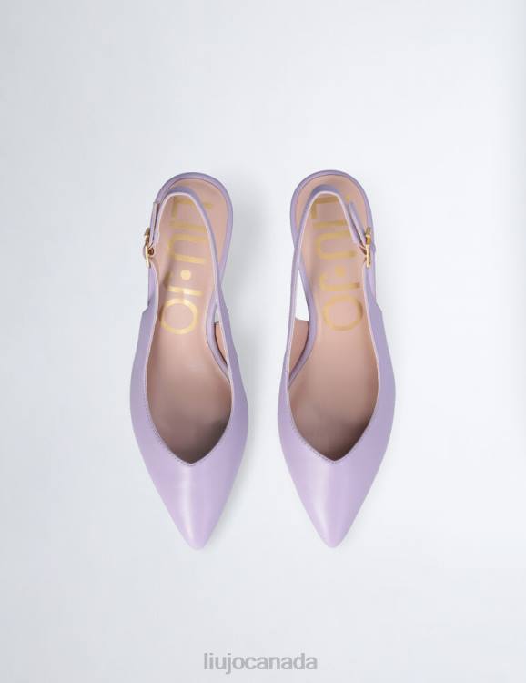 Shoes Liu Jo Low Heel Slingback In Leather Women F6061174