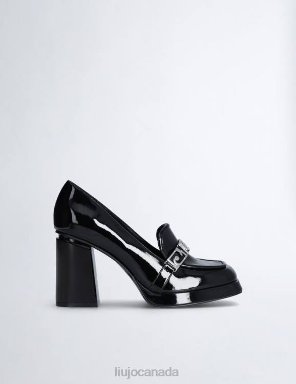 Shoes Liu Jo Patent Leather Loafers With Heel Women F6061984