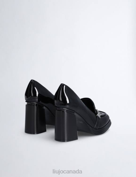 Shoes Liu Jo Patent Leather Loafers With Heel Women F6061984