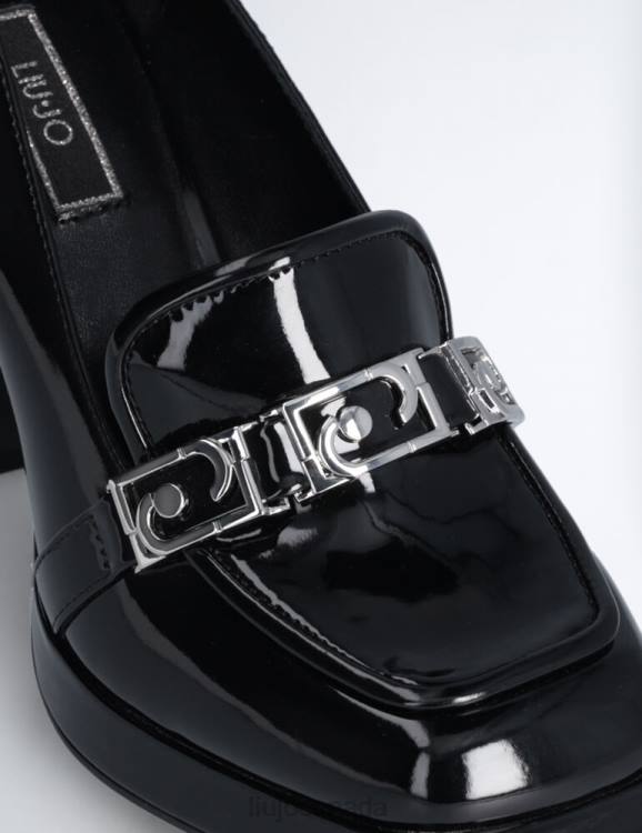Shoes Liu Jo Patent Leather Loafers With Heel Women F6061984