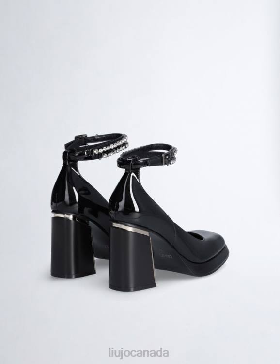 Shoes Liu Jo Patent Leather Wide Heel Court Shoes Women F6061999